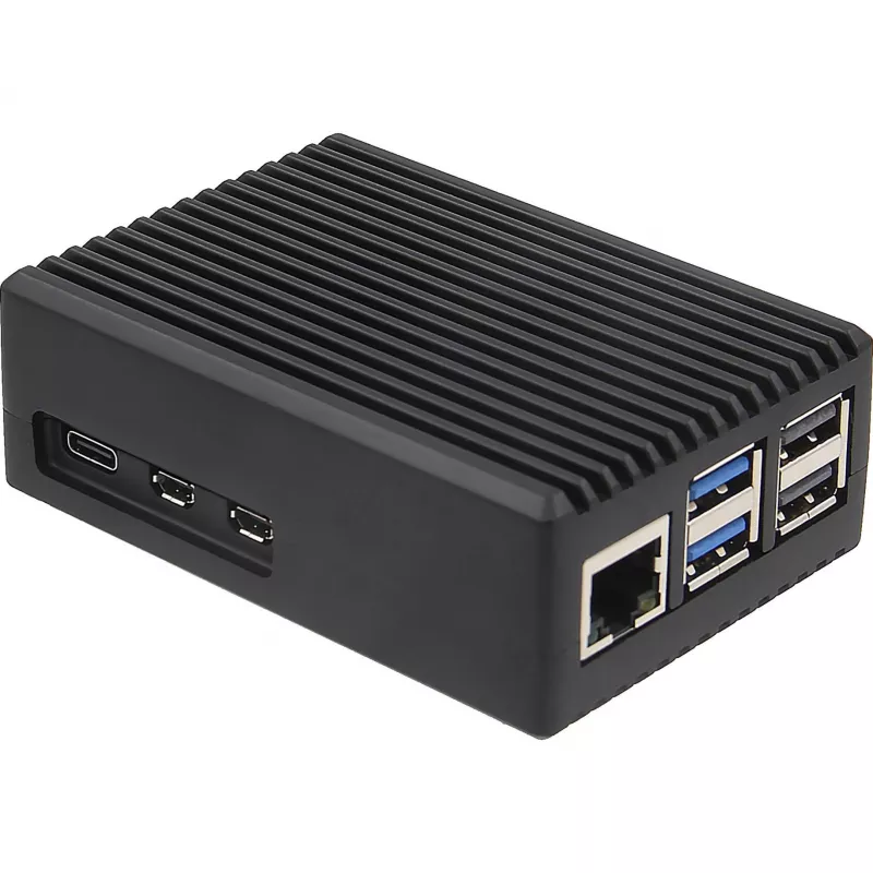 INTER-TECH Caja para Raspberry Pi 5 — ODS-739 diseño compacto