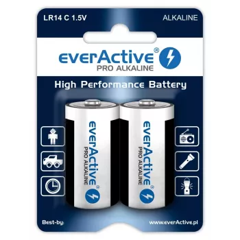Pilas alcalinas everActive Pro LR14 C 1,5 V 8000 mAh — 2 uds.