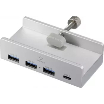 Renkforce RF-ACHB-350 Hub USB 3.1 Gen 1 de 1+3 puertos para uso interno plateado (RF-6690354)