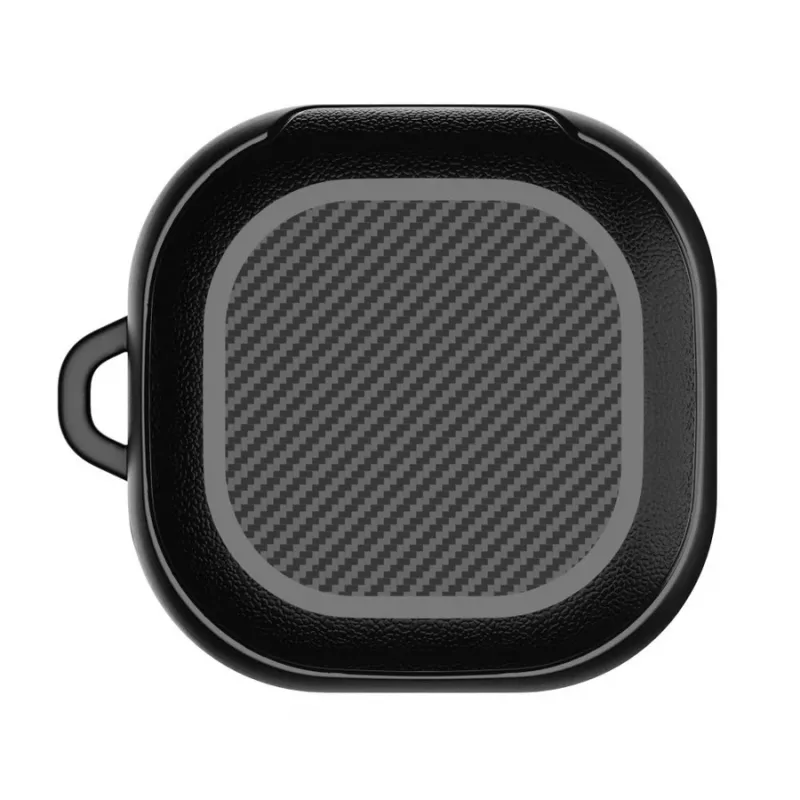 Tech-Protect Rough Carbon funda para el estuche de carga de Samsung Galaxy Buds 2 Pro/2/Live/Pro, negra