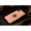 Funda para smartphone man and wood para iPhone X/XS, negra, funda protectora con detalle de brújula