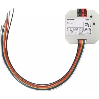 MDT BE-06001.02 interfaz de pulsador 6 canales empotrable libre de potencial (BE-06001.02)