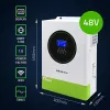 Inversor solar híbrido QOLTEC 53861 6,2 kVA 6,2 kW