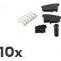 Conector de cable TAE F ShiverPeaks BS72000-SET10 negro