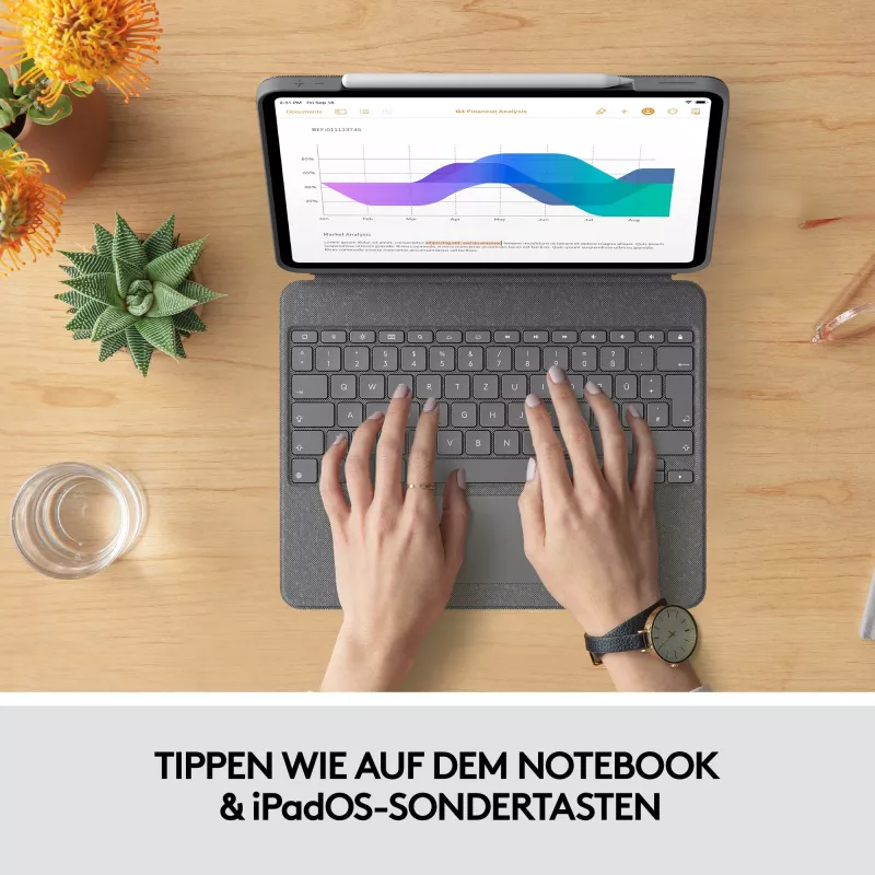 Teclado con funda para iPad Pro 12.9