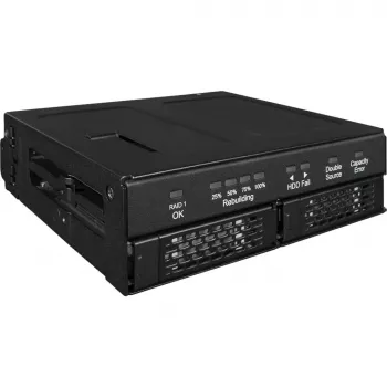 Caja para disco icy dock MB902SPR-B R1 negra 2.5 pulgadas SATA