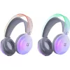 Defender FreeMotion B651 63651 auriculares inalámbricos supraaurales, Bluetooth 5.3, retroiluminación RGB, 20–20000 Hz, 105 dB, USB-C, AUX, blancos
