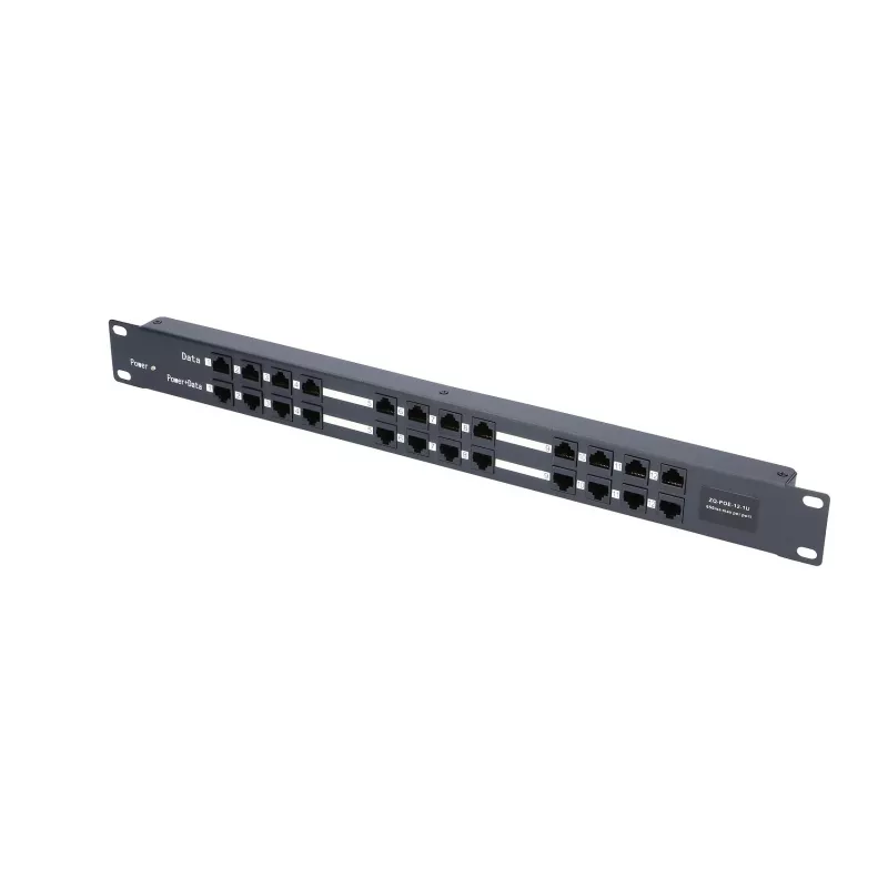 Inyector PoE Extralink 12 puertos 12x 100Mb/s RJ45, rack