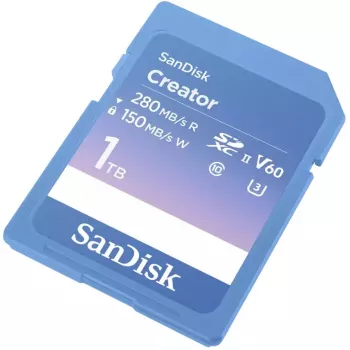 Tarjeta de memoria SanDisk Creator SD UHS-II, 1 TB, Azul, SDSDXEP-1T00-GNCIS