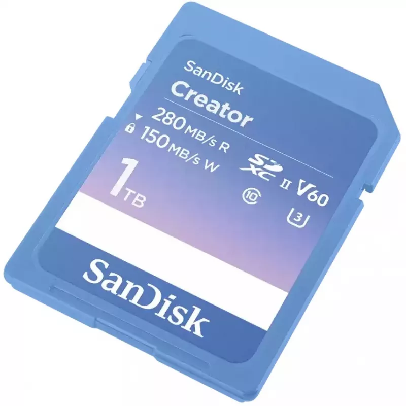 Tarjeta de memoria SanDisk Creator SD UHS-II, 1 TB, Azul, SDSDXEP-1T00-GNCIS