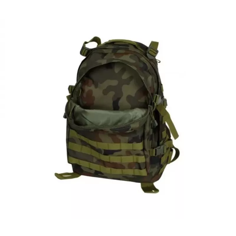 Mochila táctica GFC GFT 3-Day Assault Pack wz.93 Forest Panther — 20 L, nailon, correa pectoral, cinturón lumbar