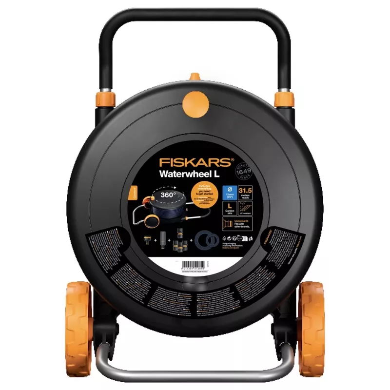 Carro portamangueras Fiskars Comfort L con ruedas 30 m 1071670