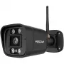 Foscam V8P cámara WiFi bullet para exteriores, 8 MP 4K (3840x2160), WiFi de doble banda, foco, sirena, visión nocturna, negra