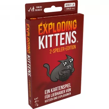 Exploding Kittens - edición para 2 jugadores, juego de cartas