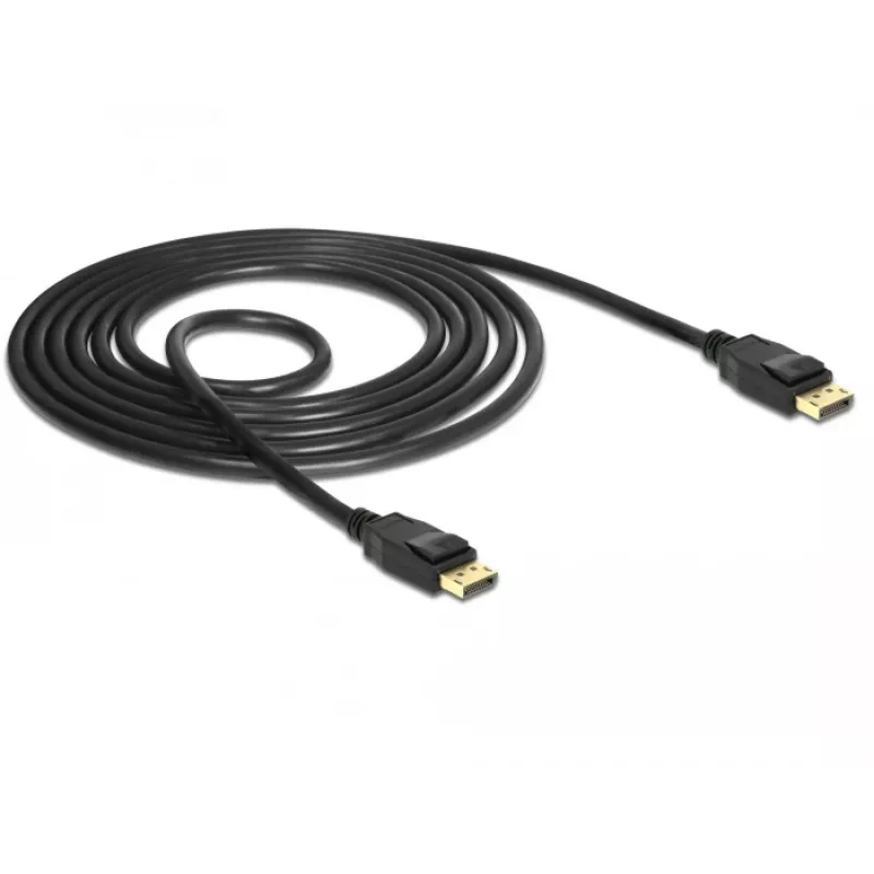 DeLOCK - cable DisplayPort - DisplayPort (M) a DisplayPort (M) - 1,5 m - compatible con 4K - negro (85508)