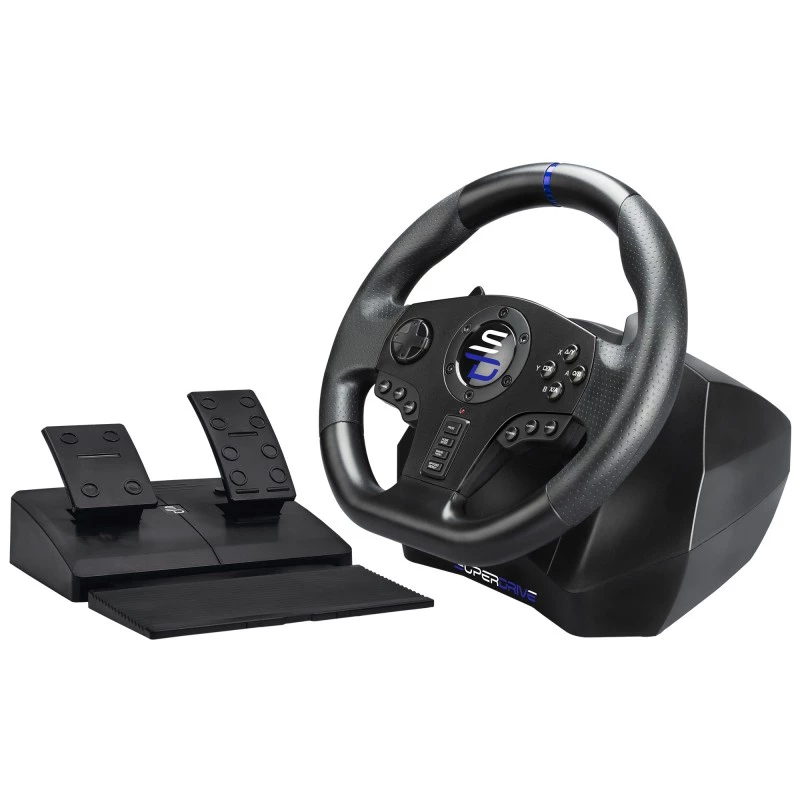 Volante + pedales Subsonic SV750 negro rotación 270° USB
