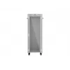 Armario rack de suelo LANBERG 19 pulgadas 32U 600×600 mm gris con puertas perforadas y LCD (flat pack)