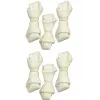 Snack masticable para higiene dental ZOLUX hueso blanco anudado 54 g – snack natural de ternera para la higiene dental de perros pequeños adultos 60 mm, pack de 6