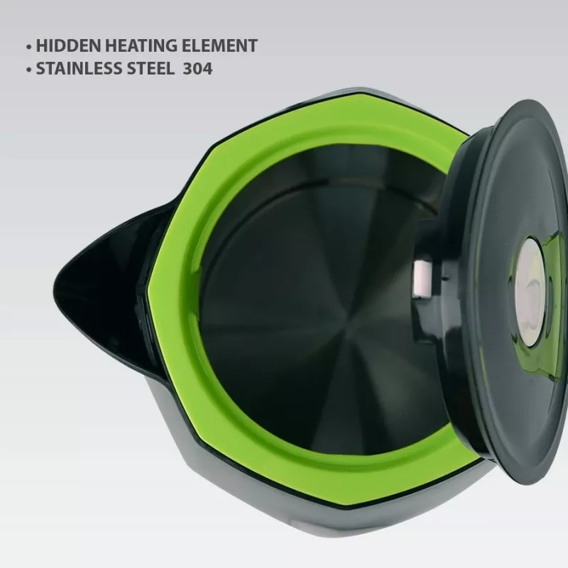 Hervidor de agua eléctrico Maestro MR-058-Negro — capacidad 1,8 L, potencia 2000 W