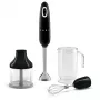 Batidora de brazo Smeg HBF03BLEU — 700 W batidora de mano, vaso de 1,4 L, cuchilla de acero inoxidable, negro