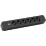 Cable alargador de corriente Bachmann Primo 2 2m 6 tomas AC Negro
