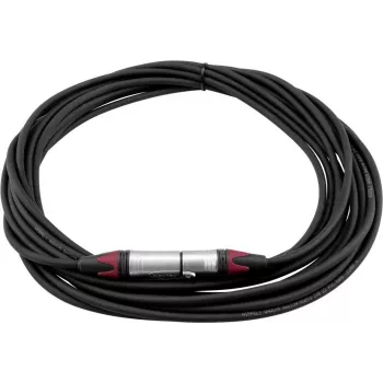 Cable XLR PSSO de 3 pines, 10 m, negro, conector Neutrik