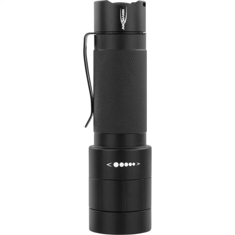 Ansmann M250F - luz intermitente de mano - negra - botones - dial giratorio - 1 m - IP54 - 1 luz