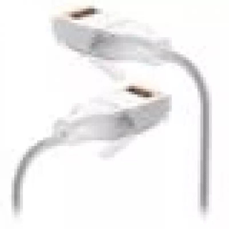 Cable de red Ubiquiti UACC-Cable-Patch-EL-C6A-0.3M-W RJ-45 Cat6a 0,3 m transparente blanco