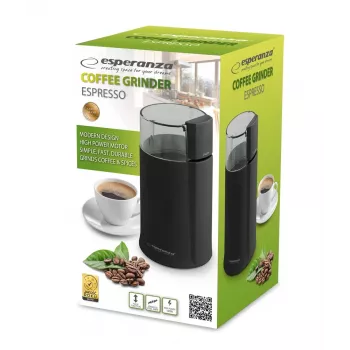 Esperanza EKC001K Molinillo de café Negro 160 W