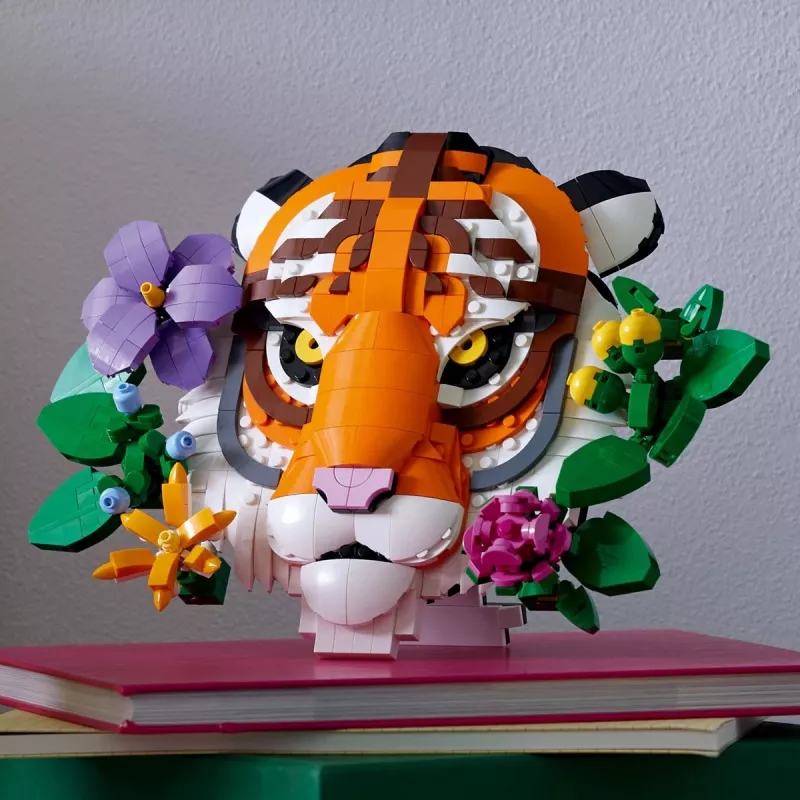Juguete de construcción LEGO Art Fauna Collection Set Tigre 31217 – modelo de tigre para construir