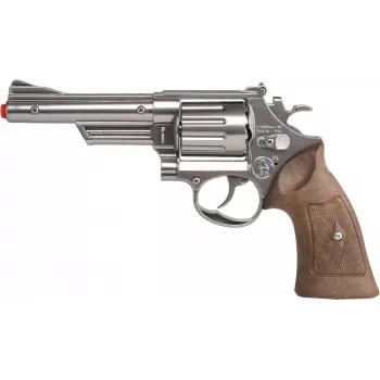 Revolver de policía de juguete de metal Pulio 1556067/0 – tambores de 8 disparos