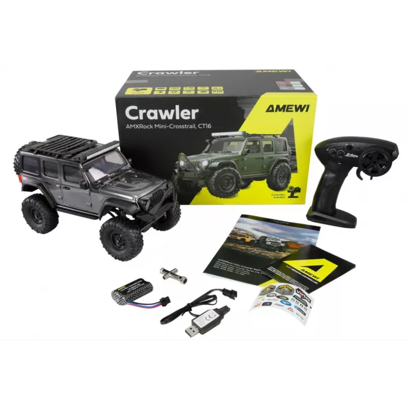 RC Crawler Amewi Mini-D90 4WD 1:16 RTR – escala 1:16, tracción a las 4 ruedas, ready-to-run