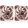 Ventilador para caja de PC Noctua NF-A12X25 G2 PWM SX2-PP 120 mm, 12 V, 1800 rpm, 107,3 m³/h, rodamiento SSO, pack de 2, beige