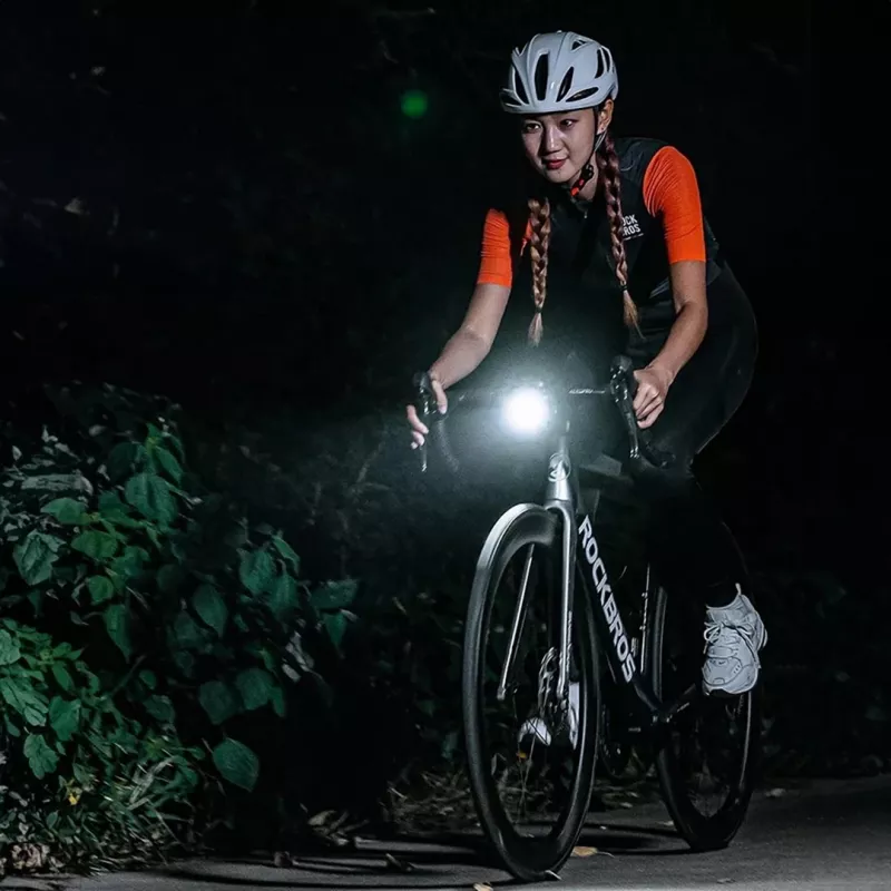Rockbros RHL1500 luz delantera para bicicleta, 1500 lm, 5000 mAh, IPX6, negro