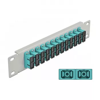 Panel de parcheo de fibra óptica DeLOCK 10