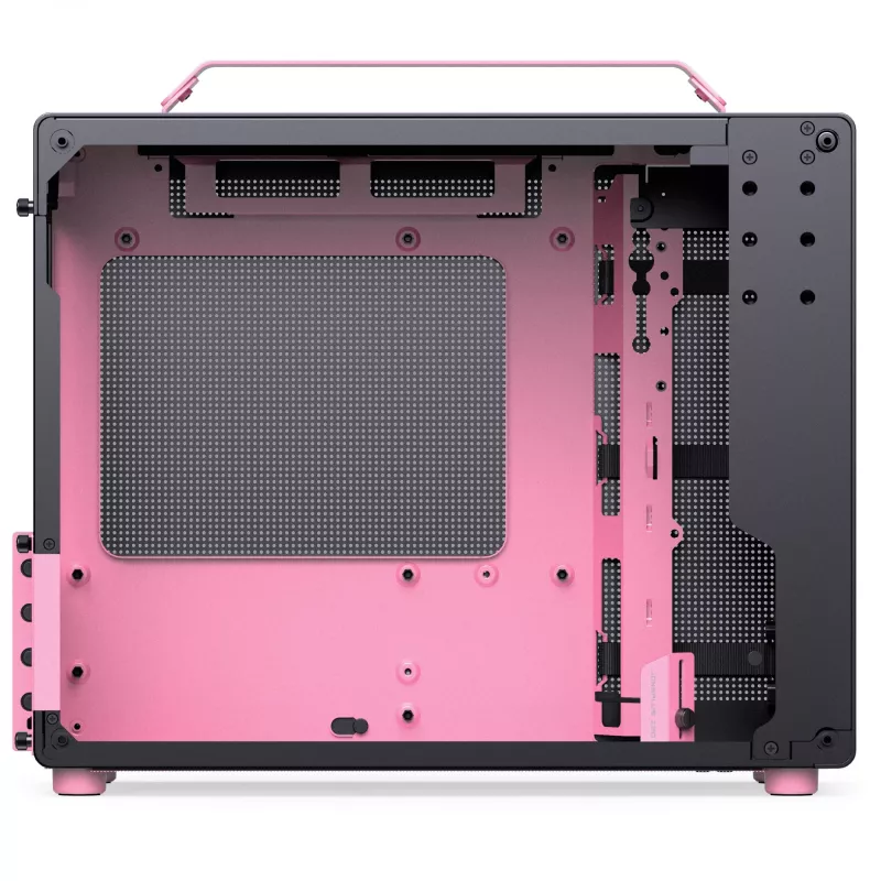 Caja Jonsplus MATX Handle Case Z20 Negro-Rosa – caja Mini/Micro/Flex-ATX con asa de transporte
