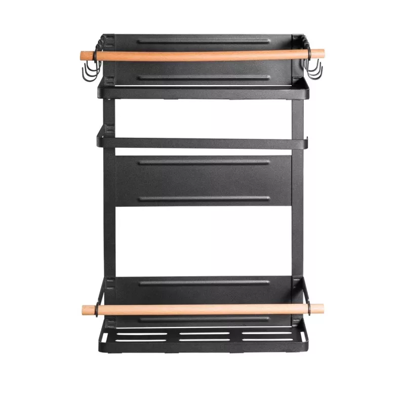 Maclean MC-910 estante magnético para frigorífico/lavadora, negro