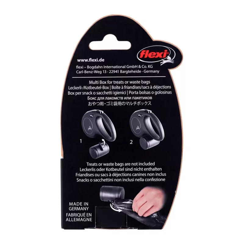 Flexi Vario Multi Box contenedor universal para comida o bolsas, negro