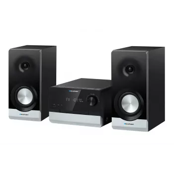 Microcadena de audio para el hogar BLAUPUNKT MS40.2BT — 2×50 W RMS, Bluetooth, CD, USB, HDMI ARC, entrada óptica, indicador LED (negro)