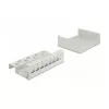 Panel de parcheo Keystone DeLOCK 43412 8 puertos gris
