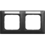 BUSCH JAEGER BJ 1732 NS-915 marco embellecedor con ventana horizontal 2 elementos (2CKA001754A4945)