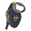 Flexi Giant Neon M correa extensible para perros, 8 m, negro/amarillo
