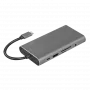 LogiLink UA0383 estación de acoplamiento y replicador de puertos para portátil cableado USB 3.2 Gen 1 (3.1 Gen 1) Type-C plateado (UA0383)