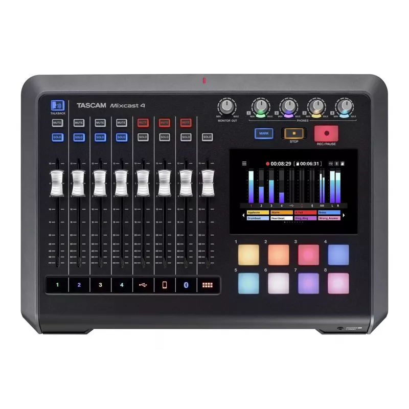 Mezcladora Tascam Mixcast 4 – para grabaciones de pódcast