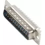 ShiverPeaks 79125-1 Conector D-Sub de 25 pines para soldar, macho