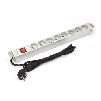 DIGITUS Professional A-19-STRIP-2-IMP – regleta de alimentación (rack – montaje en rack) – corriente alterna 250 V – alimentación de entrada – salida