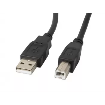 Cable USB Lanberg CA-USBA-11CC-0050-BK 5 m 2.0 USB B negro (CA-USBA-11CC-0050-BK)