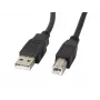Cable USB Lanberg CA-USBA-11CC-0050-BK 5 m 2.0 USB B negro (CA-USBA-11CC-0050-BK)