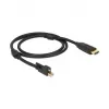 Adaptador de cable de vídeo DeLOCK 83730 Mini DisplayPort a HDMI 2 m Negro