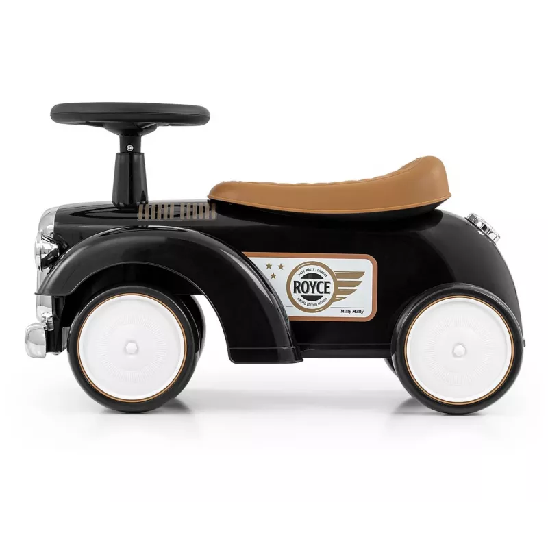 Correpasillos milly mally Royce negro – Carrito con empuje para niños, diseño compacto, Modelo 5923